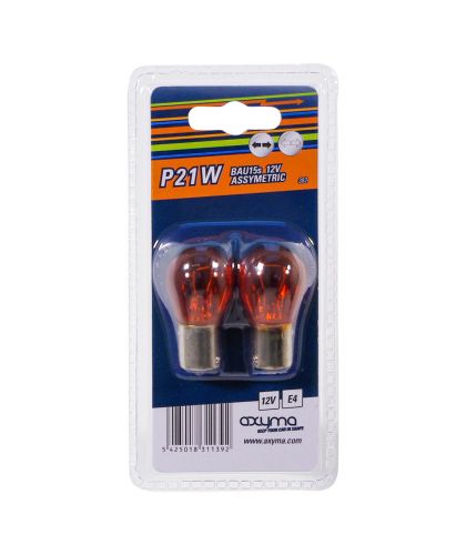 Axyma Lamp P21W Orange Assymetric