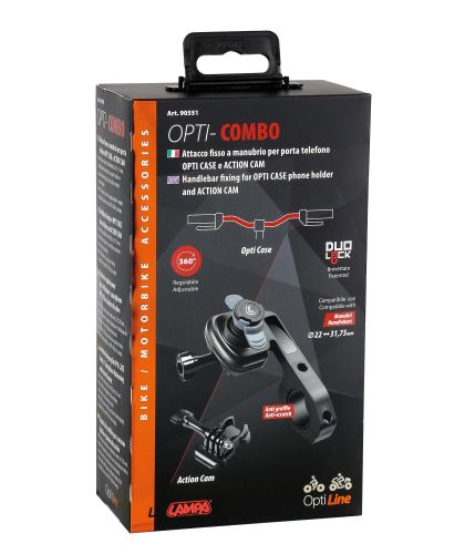 OPTI- COMBO Stuurbevestiging + Action Cam