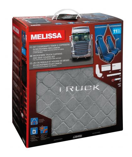 Melissa, Microvezel Truck Interieur Set - Grijs